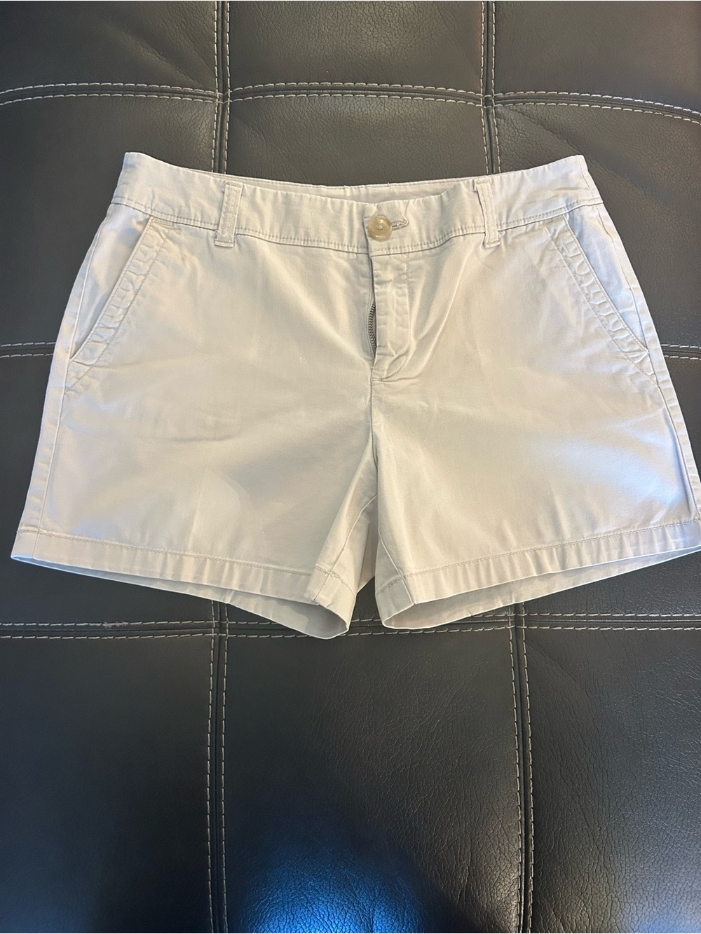 Liz Claiborne Cream Cotton Bermuda Shorts
